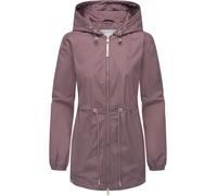 Outdoorjacke RAGWEAR "Monadissimo B", Damen, Gr. S (36), lila (mauve), Obermaterial: 65% Polyester, 35% Baumwolle, Innenfutter: 100% Polyester, Basic, figurumspielend Po-bedeckend, hoch geschlossener 