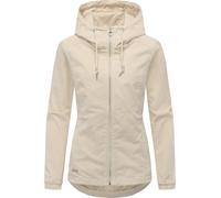 Cordjacke RAGWEAR "Dankka Cordy YOUMODO", Damen, Gr. XXL (44), ecru, Obermaterial: 98% Baumwolle, 2% Elasthan. Innenfutter: 100% Polyester, figurumspielend hüftbedeckend, hoch geschlossener Ausschnitt