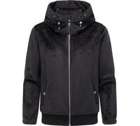 Übergangsjacke Plüschjacke mit kuscheligem Teddyfell-Innenfutter "Cousy Short Bonded" Black M