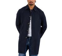 Übergangsmantel Kurzmantel mit Knopfleiste und Kragen Eleganter Mantel für Frühjahr und Herbst für Business und Smart Casual Blau XL