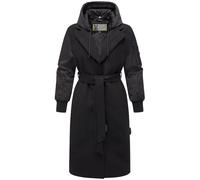 Übergangsmantel mit Bindegürtel "Tjadee 16" Black M