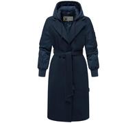 Übergangsmantel mit Bindegürtel "Tjadee 16" Navy M