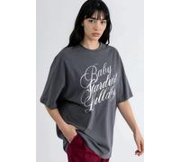 Übergröße Text Bedrucktes T-Shirt