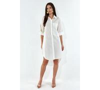 Übergrößen Mini-Hemdblusenkleid L