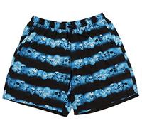 Übergrößen Schicke Bade-Shorts von MARC & MARK JIM 2 Skull schwarz/blau 7XL