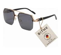 Übergroße, rechteckige Vintage-Sonnenbrille für Damen und Herren, Retro-Design der 90er Jahre, UV400-Schutz