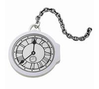 Übergroße Taschenuhr Weiß EVA - Karneval Accessoire