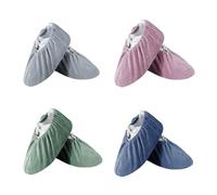 Überzieher Schuhe, 4 Paar Verdickte überschuhe Wiederverwendbare Überschuhe Rutschfest Überschuhe Waschbar Gast Schuhüberzieher, für die Meisten Erwachsenen, Unisex (36-44, 4 Farben)