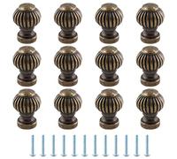 Uenhoy 12 Stück Mini-Vintage-Laternenknöpfe 1,4 cm Durchmesser Mini-Knöpfe für Schmuckschatulle, Geschenketui, antike Bronze-Schrankknöpfe, 14 mm x 19 mm