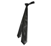 UERSJWYSO Schmale Krawatten aus PU-Leder für Herren und Damen Einfarbig Vintage-Punk Verstellbar Schmal Lang Unisex,Schwarz,One Size