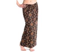 ufash Damen Sarong Lungi Pareo Rock aus Indien, traditionell handbedruckt, Unisex für Männer und Frauen. Boho Gipsy & Hippie Röcke, Indigo 7