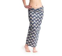ufash Damen Sarong Lungi Pareo Rock aus Indien, traditionell handbedruckt, Unisex für Männer und Frauen. Boho Gipsy & Hippie Röcke, Indigo 10