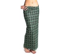 ufash Damen Sarong Lungi Pareo Rock aus Indien, traditionell handbedruckt, Unisex für Männer und Frauen. Boho Gipsy & Hippie Röcke, Schwarz 3