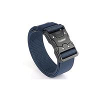 UFROGE Männer Tactical Gürtel Heavy Duty Gürtel, Outdoor Training Quick-Release Schnalle Tactical Nylon Gürtel mit Sicherheitsgurt Schnalle, für Angeln Klettern Reisen Männer Gürtel(Blue)