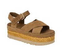 UGG Australia Aubrey Ankle Strap Damen Echtleder-Sandalette Plateau Sommer-Schuhe mit EVA-Sohle W/1167471 Braun 39