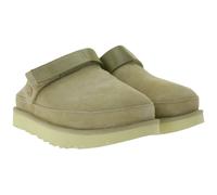 UGG Australia Goldenstar Damen nachhaltige Echtleder-Schuhe Retro-Plateausohle Hausschuhe Schlupf-Schuhe 1138252 Beige 37