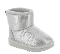 UGG Baby-Mädchen T Classic Mini-Spiegelkugel Stiefel, Silber, 22 EU