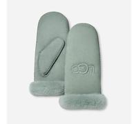 UGG® Bestickte Lammfellfäustlinge für Damen in Grey Mist, Größe S/M, Schaffell 20932-GMS-S/M