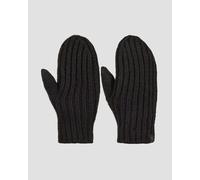 UGG® Grobe Rippstrickfäustlinge für Damen in Black, Größe O/S, Wolle 101022-BLK-O/S