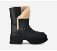 UGG® Classic Esmee Boot aus Leder für Damen in Black, Größe 41, Schaffell 1172590-BLK-10