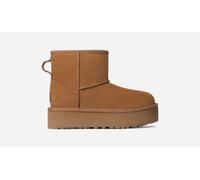 UGG® Classic Mini Plateau-Boot für Kinder in Brown, Größe 37, Veloursleder 1143700K-CHE-05