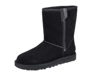 UGG Classic Short Bailey Zip Stiefel schwarz 1144043 für Damen, schwarz, Größe 37 EU