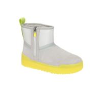 UGG »Classic Tech Mini« Winterboots mit leicht transparenter Laufsohle, hellgrau-gelb