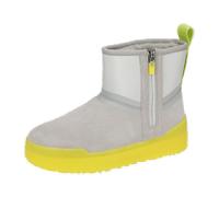 UGG »Classic Tech Mini« Winterboots mit leicht transparenter Laufsohle, hellgrau-gelb
