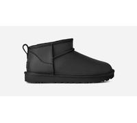 UGG® Classic Ultra Mini Boot aus Leder für Damen in Black, Größe 37 1174210-BLK-06