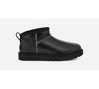 UGG® Classic Ultra Mini Leather Regenerate Boot für Damen in Black, Größe 40, Leder 1163490-BLK-09