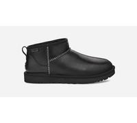 UGG® Classic Ultra Mini Leather Regenerate Boot für Herren in Black, Größe 42, Leder 1158191-BLK-09