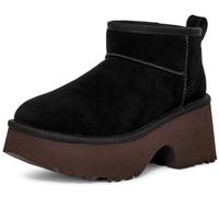 UGG® Classic Ultra Mini New Heights Boot für Damen in Black, Größe 38, Veloursleder 1158311-BLK-07