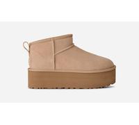UGG® Classic Ultra Mini Plateau-Boot für Damen | UGG® EU in Beige, Größe 37, Wildleder 1135092-SAN-06