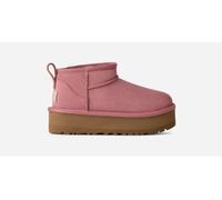 UGG® Classic Ultra Mini Plateau-Boot für Kinder in Pink, Größe 31, Wildleder 1157791K-PDW-13