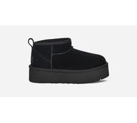 UGG® Classic Ultra Mini Plateau-Boot für Kinder | UGG® EU in Black, Größe 33.5, Veloursleder 1157791K-BLK-02