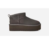 UGG® Classic Ultra Mini Plateaustiefel für Damen in Black, Größe 42, Wildleder 1135092-CHRC-11