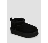 UGG® Classic Ultra Mini Plateau-Boot für Kinder | UGG® EU in Black, Größe 35, Veloursleder 1157791K-BLK-03