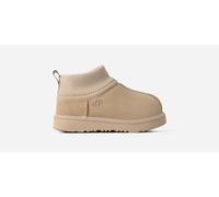 UGG® Classic Ultra Mini Stretch Cuff Boot für Kinder in Brown, Größe 26, Wildleder/Textil/Recycelte Materialien 1157702T-MDSD-09