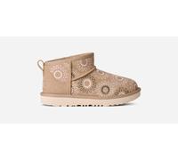 UGG® Classic Ultra Mini Sun Stitch Boot für Kinder in Brown, Größe 33.5, Wildleder 1175211K-MDSD-02