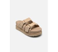 Ugg Goldenstar Hi Slide Damen-plateauschuhe Aus Leder 1155458-sand Beige 40