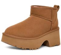 UGG® Classic Ultra Mini New Heights Boot für Damen in Brown, Größe 37, Veloursleder 1158311-CHE-06