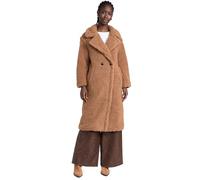 UGG Damen Gertrude Long Teddy Mantel, Kastanie, S