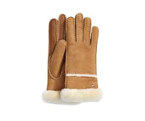 UGG Damen Handschuhe aus Lammleder, camel, Gr. S
