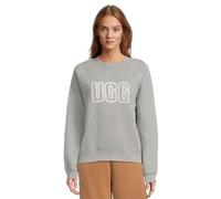 UGG Damen Logo Crewneck Sweatshirt, Grau meliert, S