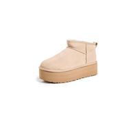 Ugg - Plateaustiefeletten - W Classic Ultra Mini Platform Sand für Damen - Größe 7 US - aus Wolle - Braun Braun 7 US