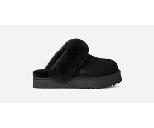 UGG® Disquette Slipper für Kinder in Black, Größe 32.5, Wildleder 1171199K-BLK-01