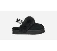 UGG® Funkette Hausschuh für Kinder in Black, Größe 32.5, Veloursleder 1130395K-BLK-01