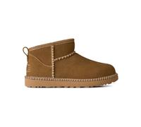 Ugg - Gefütterte Wollstiefel - W Classic Ultra Mini Botanic Light Bronze für Damen aus Leder - Größe 40 - Braun Braun 40