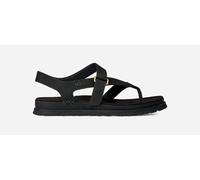 UGG® GoldenGaze Zehentrenner-Sandale für Damen in Black, Größe 42, Leder 1184931-BLK-11
