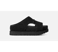UGG® Goldenstar Hi Cutout Slide für Damen in Black, Größe 37, Wildleder 1175132-BLK-06